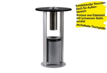 Outdoor Rauchertisch freistehend SMOKER